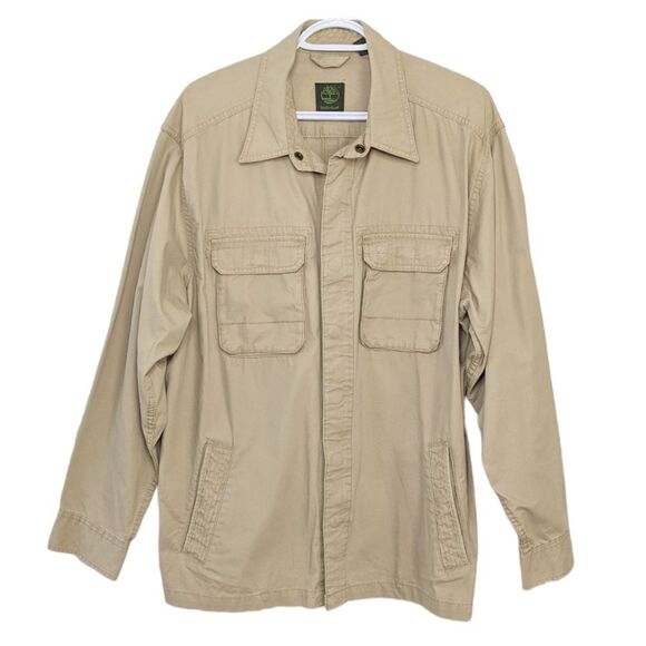 TIMBERLAND cotton Utility barn jacket beige Large @P - Picture 1 of 12